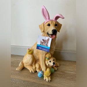 Easter Lab with puppy and chicks